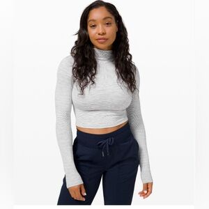 Lululemon all aligned mock neck long sleeve shirt